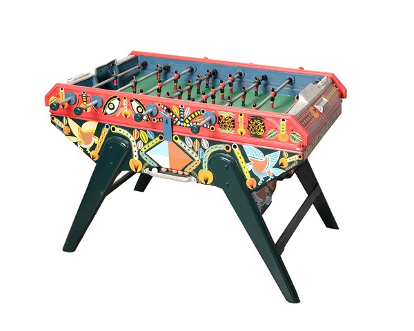 Baby-foot africain peint main
