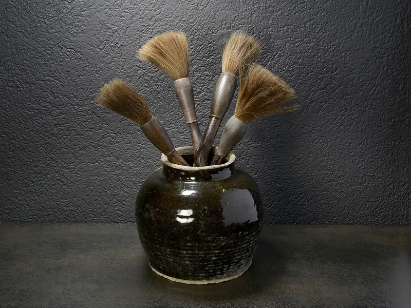 Pot à pinceaux