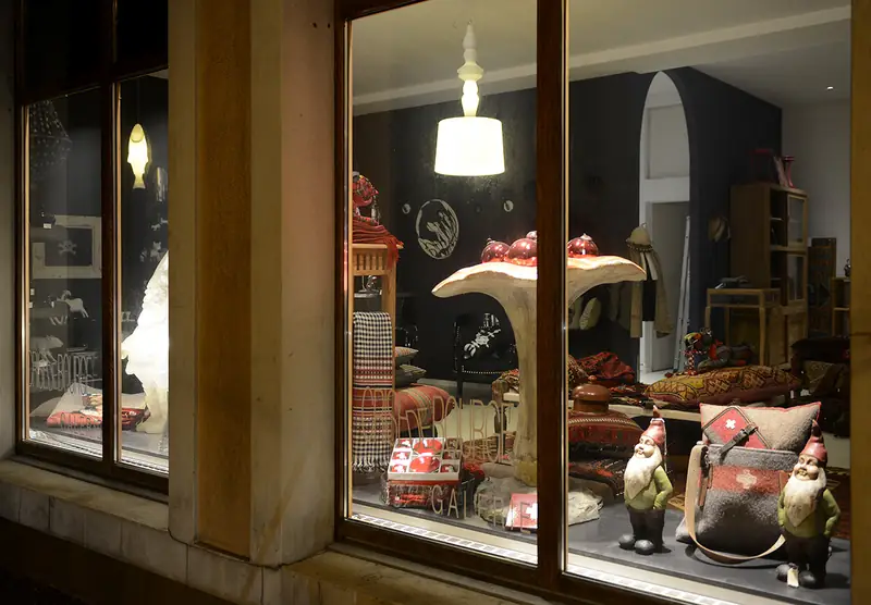 Vitrine éclairée